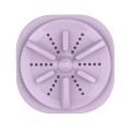 Portable Mini Turbo Switch Three-Speed Timing Washing Machine, Size: Vibration(Purple)