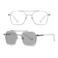 A5 Double Beam Polarized Color Changing Myopic Glasses, Lens: -500 Degrees Gray Change Grey(Transpar
