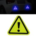 Car Tail Triangle Reflective Stickers Safety Warning Danger Signs Car Stickers(Green)