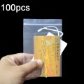 5 x 7cm 100pcs  Perforated Ziplock Bag Thickened Transparent Packaging Bag Plastic Sealed Bag(Lower