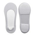 1pair Women Foot Arch Invisible Shallow Boat Socks Shock-absorbing Low-top Socks(Grey)