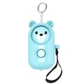 130dB LED Personal Alarm Pull Ring Outdoor Self-defense Products, Specification: Bear Style (Light B