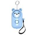 130dB LED Personal Alarm Pull Ring Outdoor Self-defense Products, Specification: Bear Style (Blue)