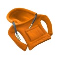 2pcs Car Gear Shift Brake Handle Hoodie Decorative Cover(Orange)