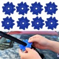 4sets Car Universal Wiper Hole Protective Cover PVC Dustproof Snowproof Wiper Pad(Blue Small Hole)
