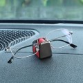Car Dashboard Glasses Storage Multifunctional Card Holder(Red)