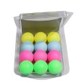 REGAIL 12pcs/box Colorful Plastic Table Tennis Balls(Red+Yellow+Blue+Green)