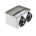 Car Multifunctional Water Cup Holder Armrest Box Paper Box(Gray)