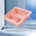 For Tesla Model 3 / Y Silicone Double Layer Storage Small Ice Box, Style: Center Front With Divider