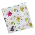 Cartoon Baby Soft Gauze Quilt Swaddle Cotton Bath Towel 117 X 117cm, Style: Yellow Elephant
