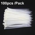 100pcs /Pack 8x300mm National Standard 7.6mm Wide Self-Locking Nylon Cable Ties Plastic Bundle Cable