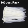 100pcs /Pack 8x350mm National Standard 7.6mm Wide Self-Locking Nylon Cable Ties Plastic Bundle Cable