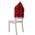 Christmas Nonwoven Chair Covers Home Dressing Stool Sleeves Decoration Supplies(Red)
