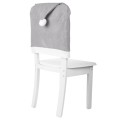 Christmas Nonwoven Chair Covers Stool Decoration Sleeves(Gray)