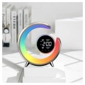 20W Dual Alarm Clock Touch Control Wake Up RGB Light with Nature Music for Sleep (Gold)