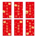 6pcs /Pack Dragon New Year Red Packets Cartoon Dragon Zoshili New Year Red Envelopes, Style: Y9002