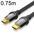0.75m VenTion HDMI Round Cable Computer Monitor Signal Transmission Cable