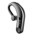 Ear-Mounted Waterproof Sports Smart Noise Reduction Bluetooth Earphones With LED Battery Display(Bla