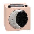 Moon Starry Sky Atmosphere Light Bluetooth Speaker Vinyl Record Audio(Pink)