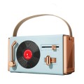 C220 Multifunctional Vinyl Record Player Speaker Portable Handheld Mini Retro Audio, Color: Sky Blue