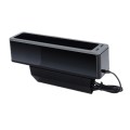 Car Seat Gap Storage Box with 2 USB Charging Port, Color:  Principal Driver Gray
