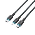 ROMOSS PD100W USB-C / Type-C To 8 Pin & Type-C Fast Charging Cable Transmission Line 1.5m