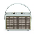 Leather Texture Portable Wooden Home Karaoke Bluetooth Speaker, Color: Gray