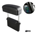 Car Wireless Charging Armrest Box Multifunctional Seat Crack Storage Box, Color: Black Line