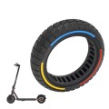 10 x 2.5-7 Inch Colorful Flick Off-Road Honeycomb Tires For Xiaomi Scooter 4 / 4 Pro(Tricolor)