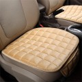 Car Winter Backless Plush Non-slip Non-binding Seat Cushion, Color: Front Row Beige