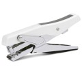 Deli  Labor-saving Stapler NO.12 Handheld Stapler Papers Stapling Machine, Spec: 0329 White