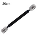 Window/Door Pass Through Flat RF Coaxial Cable UHF 50 Ohm RF Coax Pigtail Extension Cord, Length: 20
