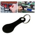 Metal Key Ring Shopping Trolley Tokens Removable Shopping Trolley Keys, Color: Black