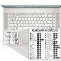 Laptop Shortcut Keys PVC Sticker