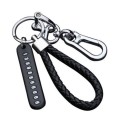 Car Key Anti Lost Woven Lanyard Pendant Keychain Cell Phone Number Plate(8 Horseshoe Buckle+Hand Str