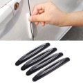 4pcs/set Car Door Anti-collision Strips Rearview Mirror Anti-scratch Stickers(Black)