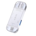 JINGHUA USB2.0 Multi-Function Card Reader SD/TF Dual Card Slot Cell Phone Computer Card Reader(White