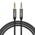 JINGHUA Audio Cable 3.5mm Male To Male AUX Audio Adapter Cable, Size: 1.2m(4 Knots Black)