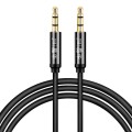 JINGHUA Audio Cable 3.5mm Male To Male AUX Audio Adapter Cable, Size: 2m(3 Knots Black)