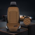 12V Car Winter Electric Heating Short Plush Seat Cushion, Color: Brown