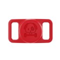 For AirTag Tracker Pet Silicone Protective Case ?Anti-lost Waterproof Shell(Red)