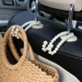 Stainless Steel Pearl Multifunctional Car Seat Back Hook(Parallel Pearl)