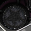 Five-pointed Star Diamond-encrusted Car Non-slip Decorative Water Coaster(Black)