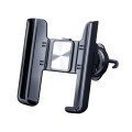 Car Air Outlet Rotatable Snap-on Base Mobile Phone Navigation Bracket(Silver)