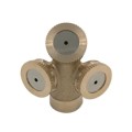 4 Points Inner Thread Copper Three Hole Agricultural Sprayer Horticulture Seedling Irrigation Dust R