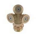 1/2 Points Outer Thread Copper Three Hole Agricultural Sprayer Horticulture Seedling Irrigation Dust