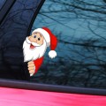Santa Claus Elk Car Window Decorative Stickers Car Side Window Bumper Decal, Model: A Model 13 x 9cm
