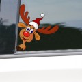 Santa Claus Elk Car Window Decorative Stickers Car Side Window Bumper Decal, Model: B Model 13 x 11c