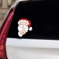 Santa Claus Elk Car Window Decorative Stickers Car Side Window Bumper Decal, Model: C Model 13 x 10c
