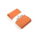 Hand-Sewn Microfiber Non-Slip Steering Wheel Cover Universal Turning Grip Sleeve, Size: 38cm(Orange)